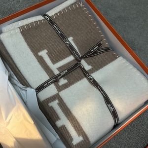 Authentic Hermes Avalon Baby Blanket